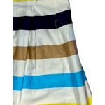 Nine West  Shanti Blue‎ Multi Striped Sleeveless Dress 6 Colorful Cottage NWT Photo 2