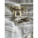 Madewell NWT Low Slung Baggy Pure White Rigid Jeans Women’s Size 28 Photo 11