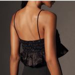 Anthropologie NWT  Beaded Satin Crop Top Photo 1