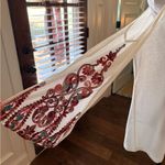 Tassels N Lace NWOT Cold Shoulder Halter LS Top w/ Sheer Embroidered Sleeves Photo 0