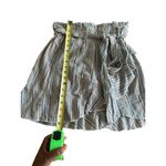 Lakhays Womens Striped Ruffled Wrap Skirt With Tie Belt Blue Size M Photo 3