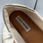 Steve Madden Tamilyn White Faux Leather Platform Espadrille Shoes Womens 10 Flat Photo 5