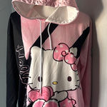 Hello Kitty Pink and Black Hoodie Size M Photo 0