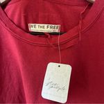 Free People NWT Shell Tee T-Shirt in Red Photo 7