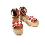 See By Chloe See by Chloé Glyn Embroidered Boho Wedge Espadrille Sandals Size 7 NWT Photo 13