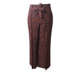 BP black and orange palazzo high waist with attach front tie belt wide leg size Photo 1