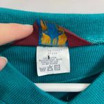 Umbro Vintage The Choice of Champions adult teal embroidered v-neck sweater M Photo 4
