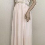 Lulus Lulu’s Nude Cream Keyhole Halter Backless Dress Photo 0