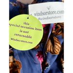 Windsor Justina Floral Velvet Burnout Chiffon Maxi Dress Blue Dark Romance New Photo 9