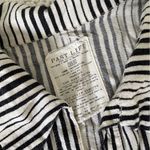 Past Life The Collective Striped Open Front Button Down Shirt Black/White (XS/S) Black Photo 2