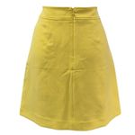 Loft NWT Petite Poly Blend Bright Yellow Short Skirt Fully Lined Sz 6P Photo 5