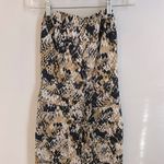 Diane Von Furstenberg DVF Ani Silk Animal Print Strapless Wide Leg Jumpsuit Photo 4