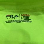 FILA  Yellow Athletic Jacket Lightweight Reflective size large Photo 6