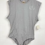 Free People go to graphic bodysuit heather gray small Photo 2