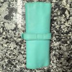 Tiffany & Co. Blue Leather Jewelry Roll Organizer Photo 3