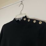 Sézane La Maille Sezane Jaelle black knit wool sweater dress size Small Photo 2