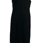 Misha Collection Women's Black Majorie Open Back Cross Straps Midi Dress Size 8 Photo 0