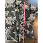 Robert Kitchen Sheer Blouse Women XL Floral Mature Coastal Grandma Office Canada Gray Photo 8