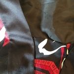 Ann Taylor Black Red White Multi Floral 3/4 Sleeve Knee Length Work Shift Dress Photo 11