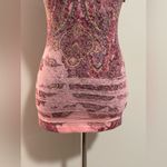 EUC Fleurish Pink and Yellow Floral Paisley Tank size medium Photo 6