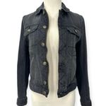 Zadig & Voltaire | XS | Kioky Eagle Distressed Grunge Denim Jacket In Noir Photo 6