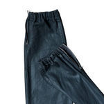 Paige Mayslie Jogger Coated Black Fog Luxe Moto Zip Pant Size 25 Photo 5