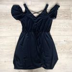 Venus Black Cold-Shoulder Mini Dress – Size M Photo 2