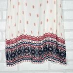 Aeropostale  Cream Printed Above Knee Boho Print Tie-Back Shift Dress‎ Size XS Photo 4