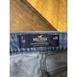 Hollister  Low Rise Boyfriend Denim‎ Shorts Sz 7/28 Blue Dstressed Raw Hem Jean Photo 2