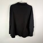 Frank & Eileen  Black Effie Funnel Neck Capelet Sweatshirt Photo 2