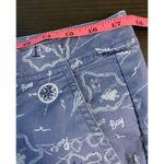 L.L.Bean Favorite Fit Shorts Womens 12 Blue Nautical Maine New England Chino Photo 9