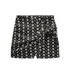 ZARA Black floral skort with white flowers Photo 1