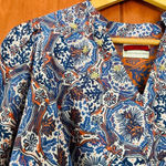 Chufy Ma Dress Mini Lin Floral Print Cotton Silk Embroidered Size XS Photo 3