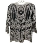 Ultra Pink Lace Sheer Embroidered Top Black Size Medium Photo 5