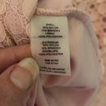 Ivanka Trump Pastel Pink 3/4 Sleeve Lace Overlay Eyelet Stretch Lined Blouse L Photo 3