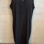 GAP Factory sleeveless black dress with ruffle detail Size XL Photo 0