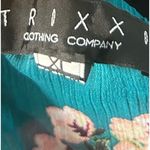 Trixxi  Clothing‎ Company Women XL Floral Green Mini Dress Feminine Casual Summer Photo 8