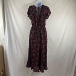Jack by BB Dakota Jack Red Black Floral Ruffled Jumpsuit Size XS Photo 5