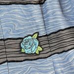 Piazza Sempione  Size 48 Fit M/L Sleeveless Textured Sheath Dress Blue Gray Photo 6