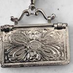 Vintage NWT D’Orlan Envelope Pendant Necklace Silver Photo 3