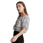 Madewell Jacquard Keyhole Striped Crop Top XS Photo 2