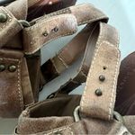 Bare traps quinella Clog sling back wedge heel size 6 brown vegan leather Photo 7