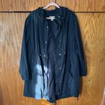 H&M  MAMA Maternity - Women's Dark Blue Hooded Utility Jacket Photo 2