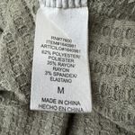 Anthropologie Chaser Waffle Knit Light Olive Green V-Neck Tunic Top Size M Photo 7