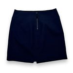 J.Crew Navy Blue Asymmetrical Mini Skirt with Front Slit Professional Womens 8 Photo 1