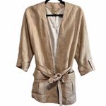 Massimo Dutti  made in Portugal belted blazer  in excellent pre loved condition Photo 2