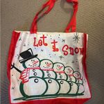 Festive Snowman Tote Bag Red Photo 0