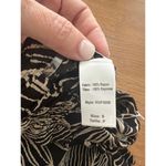 Elan Black Leaf Print Shorts - Size S Photo 4
