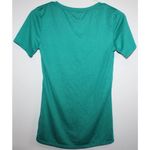 Nike Women's Dri-Fit Legend 2.0 V-Neck Short Sleeve Training Top Green Size XS Photo 1