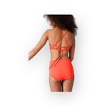 Athleta new ๐ค Triangle Tie Back Clean Full 2PC Bikini Set ๐ค Poppy Orange ๐ค XL Photo 3
